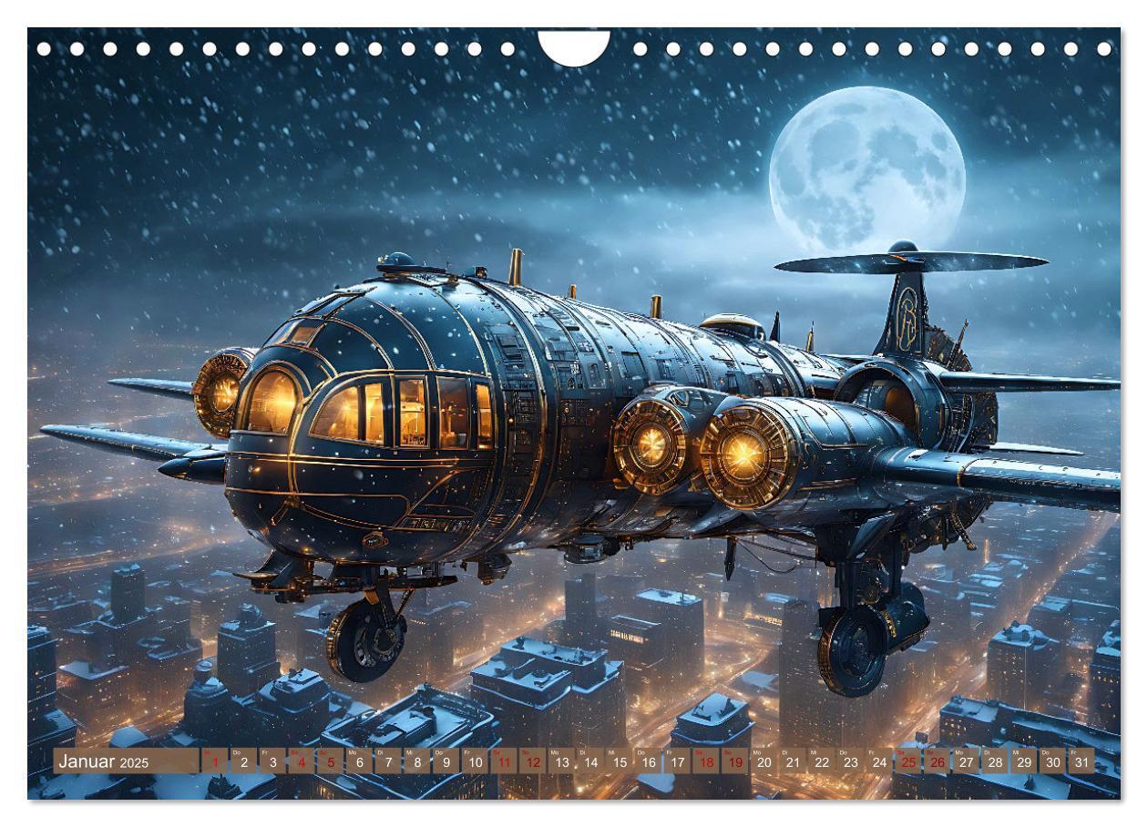 Bild: 9783383826726 | Steampunk Maschinenwelt (Wandkalender 2025 DIN A4 quer), CALVENDO...