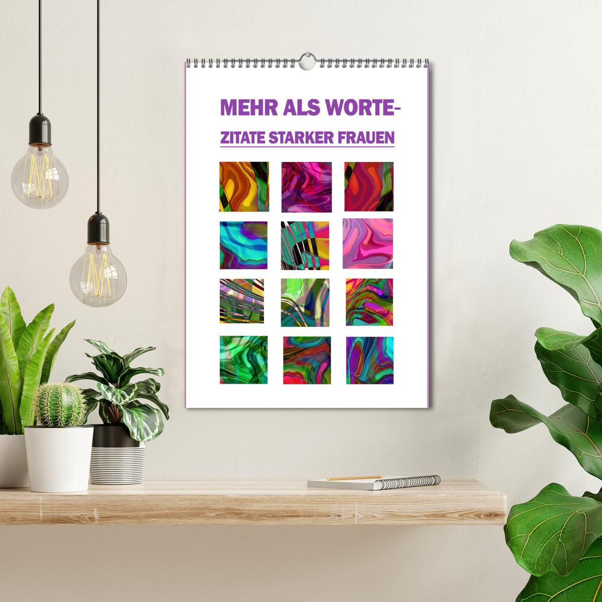 Bild: 9783435851454 | Mehr als Worte - Zitate starker Frauen (Wandkalender 2025 DIN A3...