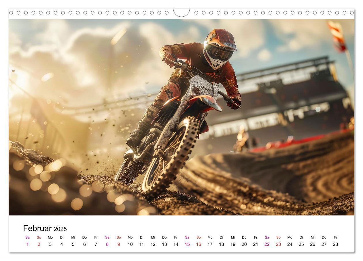 Bild: 9783457148013 | Motocross Erlebnisse (Wandkalender 2025 DIN A3 quer), CALVENDO...