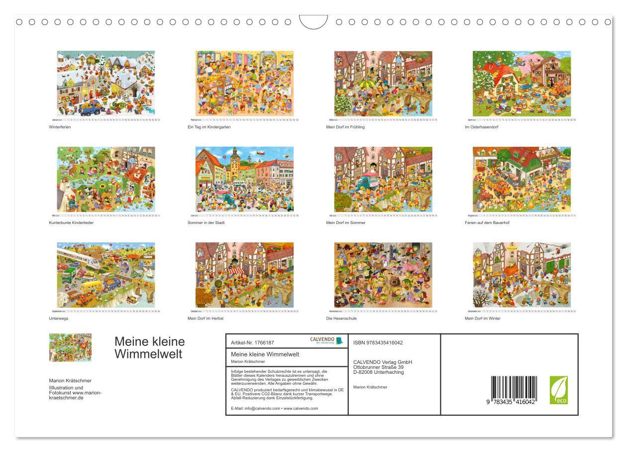 Bild: 9783435416042 | Meine kleine Wimmelwelt (Wandkalender 2025 DIN A3 quer), CALVENDO...