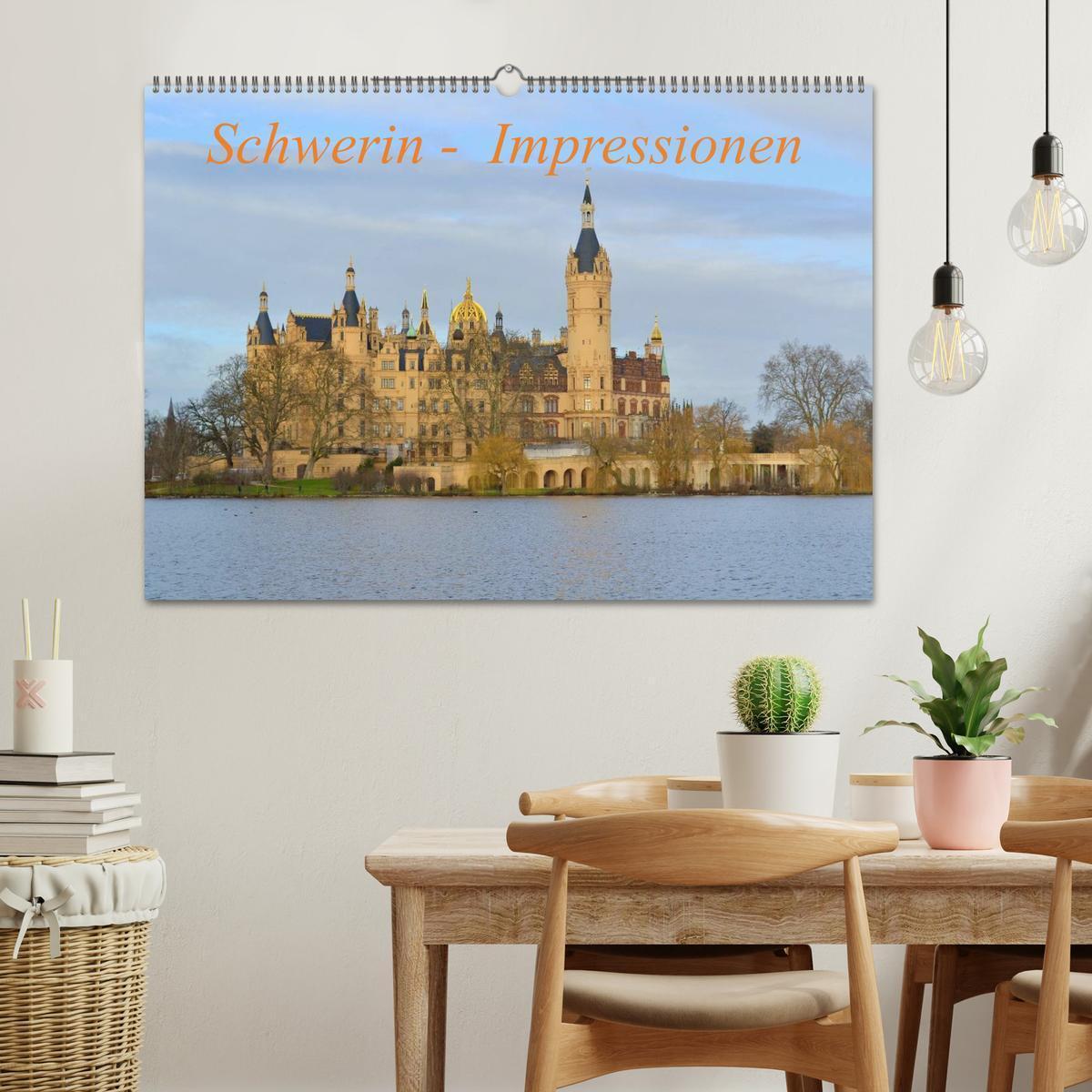 Bild: 9783435707645 | Schwerin - Impressionen (Wandkalender 2025 DIN A2 quer), CALVENDO...