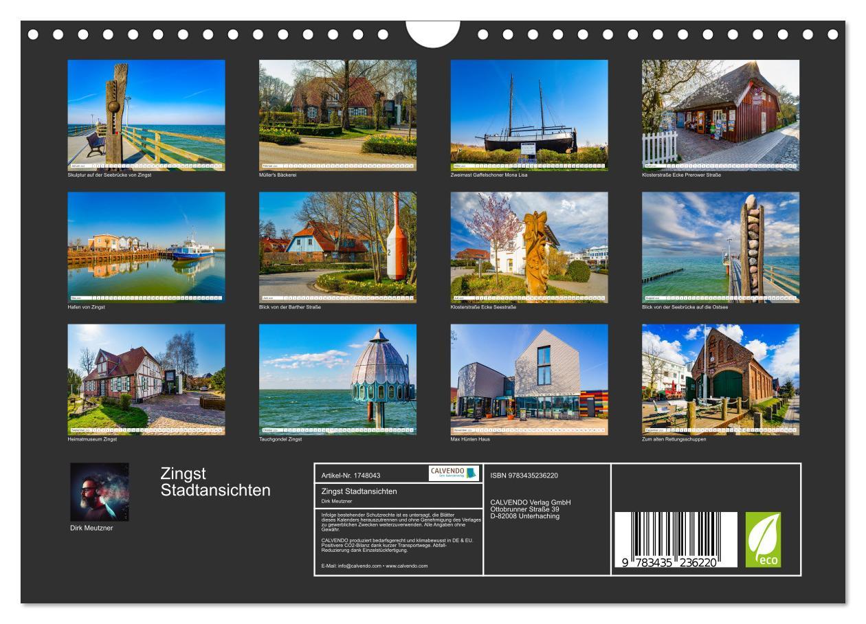 Bild: 9783435236220 | Zingst Stadtansichten (Wandkalender 2025 DIN A4 quer), CALVENDO...