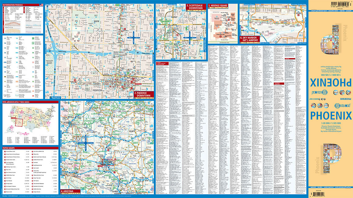 Bild: 9783866093010 | Borch Map Phoenix | (Land-)Karte | Mehrfarbendruck. Gefalzt | Englisch