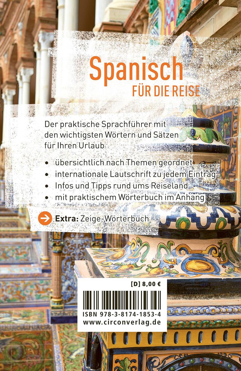 Rückseite: 9783817418534 | Sprachführer Spanisch für die Reise | Mike Hillenbrand | Taschenbuch