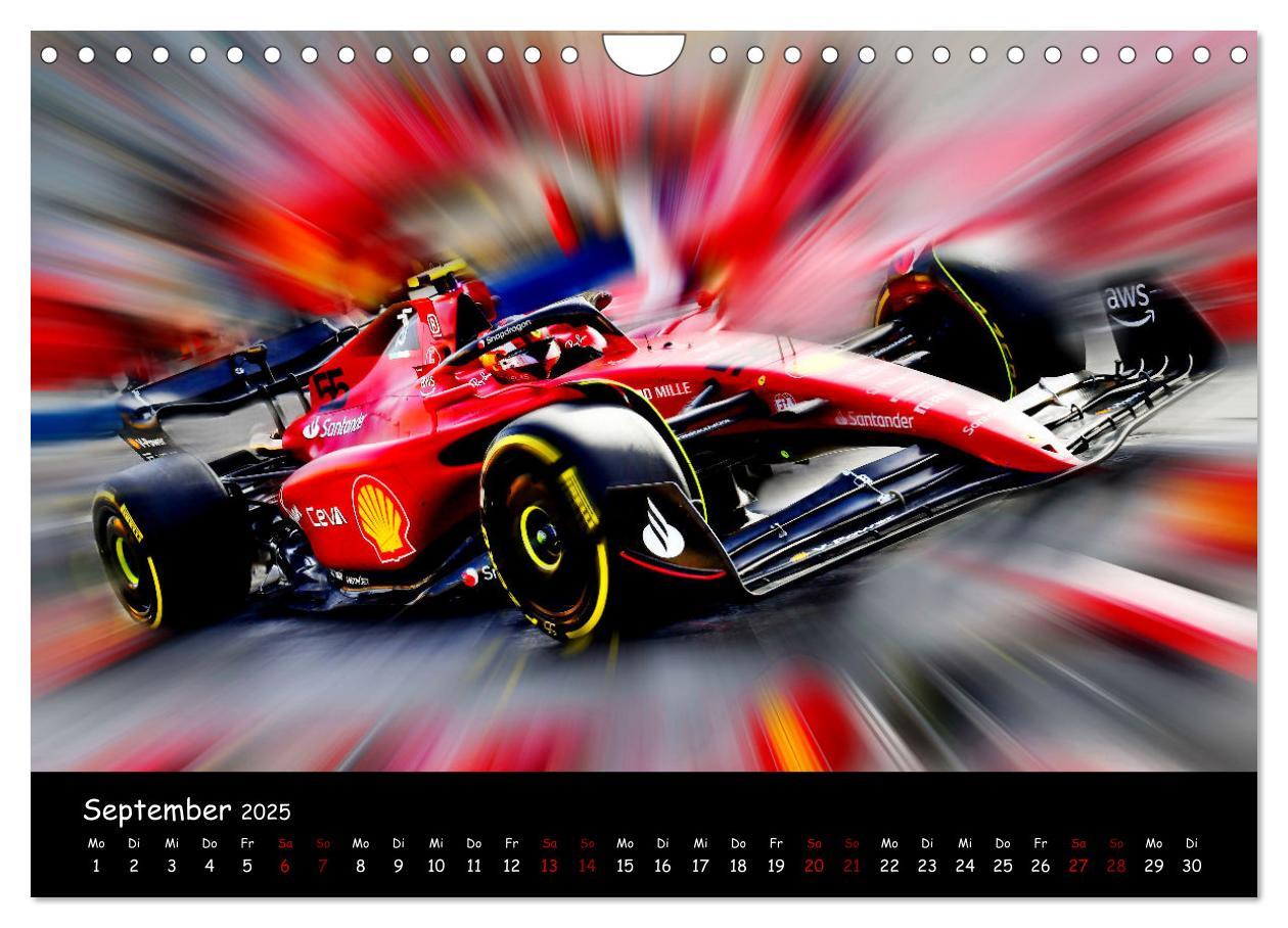 Bild: 9783383973529 | Formel 1 - Benzin im Blut (Wandkalender 2025 DIN A4 quer), CALVENDO...