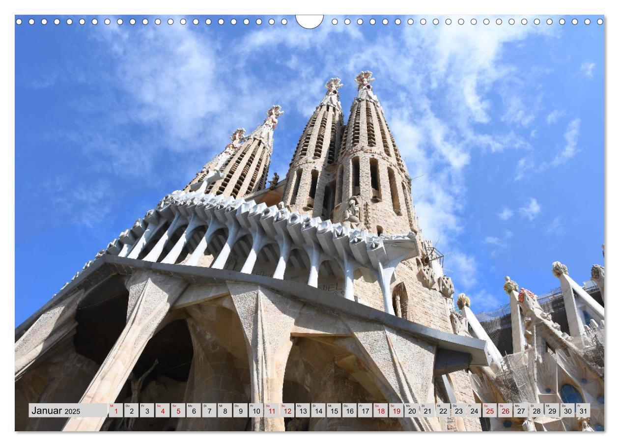 Bild: 9783383931345 | Ein bisschen GAUDI in Barcelona (Wandkalender 2025 DIN A3 quer),...