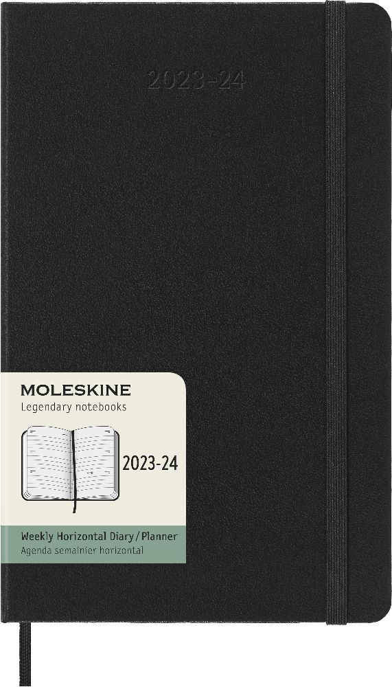 Bild: 8056598857047 | Moleskine 18 Monate Wochenkalender 2023/2024, Large/A5, Schwarz | Buch