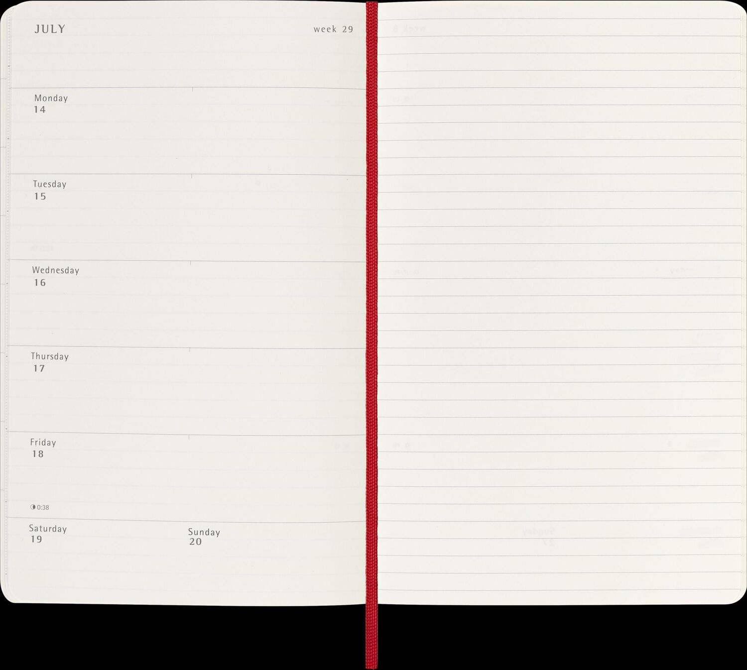 Bild: 8056999270605 | Moleskine 18 Monate Wochen Notizkalender 2024/2025, Large/A5, 1 Wo...