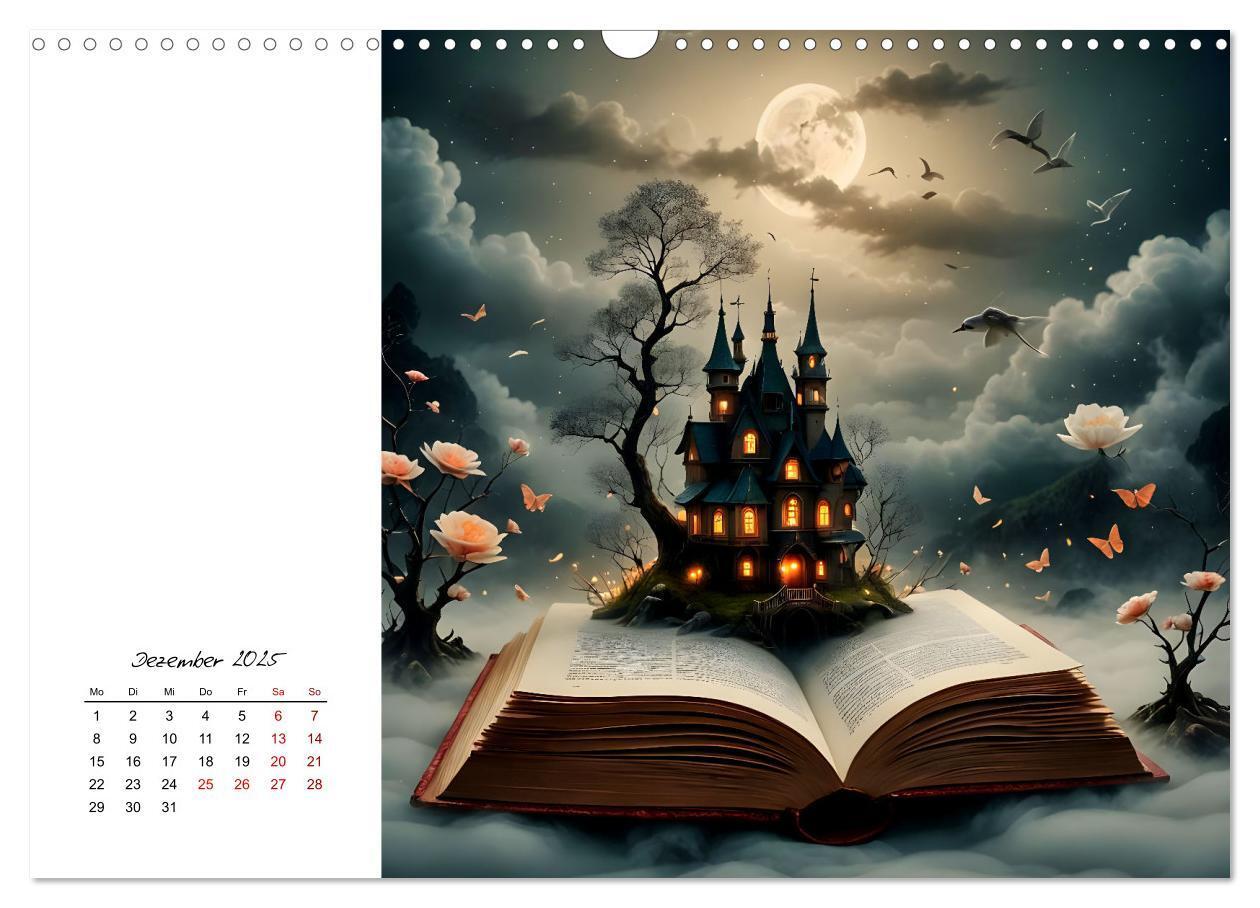 Bild: 9783457172643 | Fantastische surreale Bücherwelten (Wandkalender 2025 DIN A3 quer),...