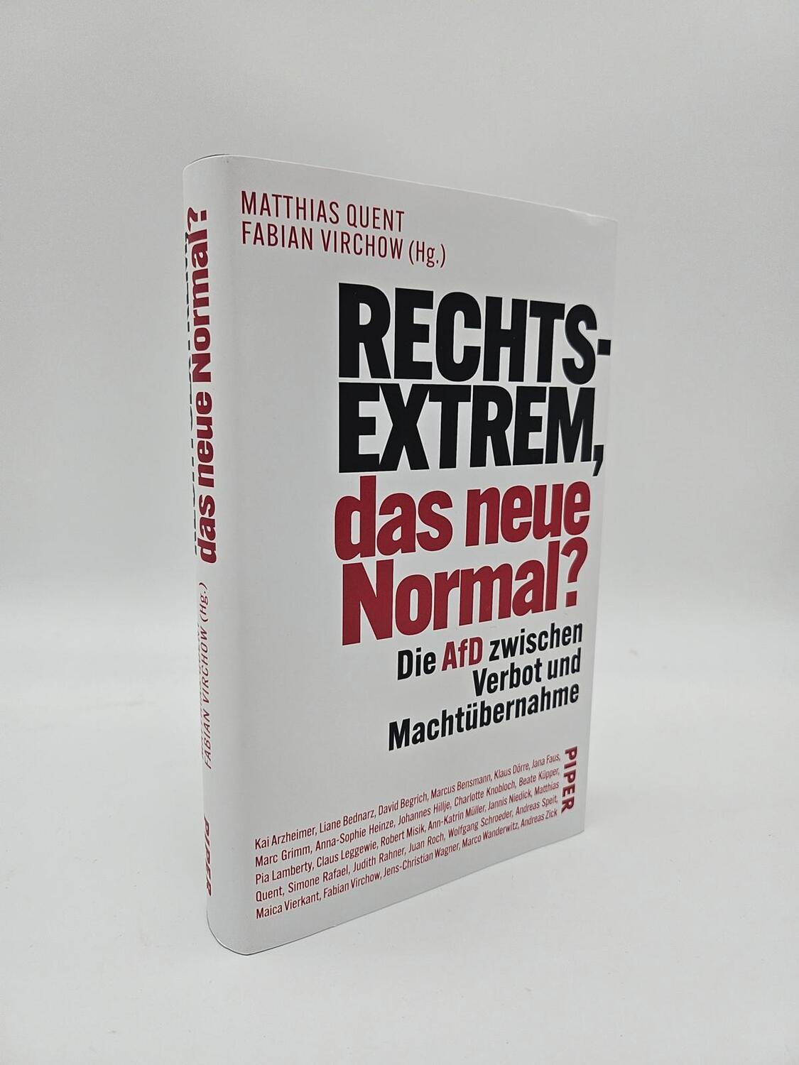 Bild: 9783492073172 | Rechtsextrem, das neue Normal? | Matthias Quent (u. a.) | Buch | 2024