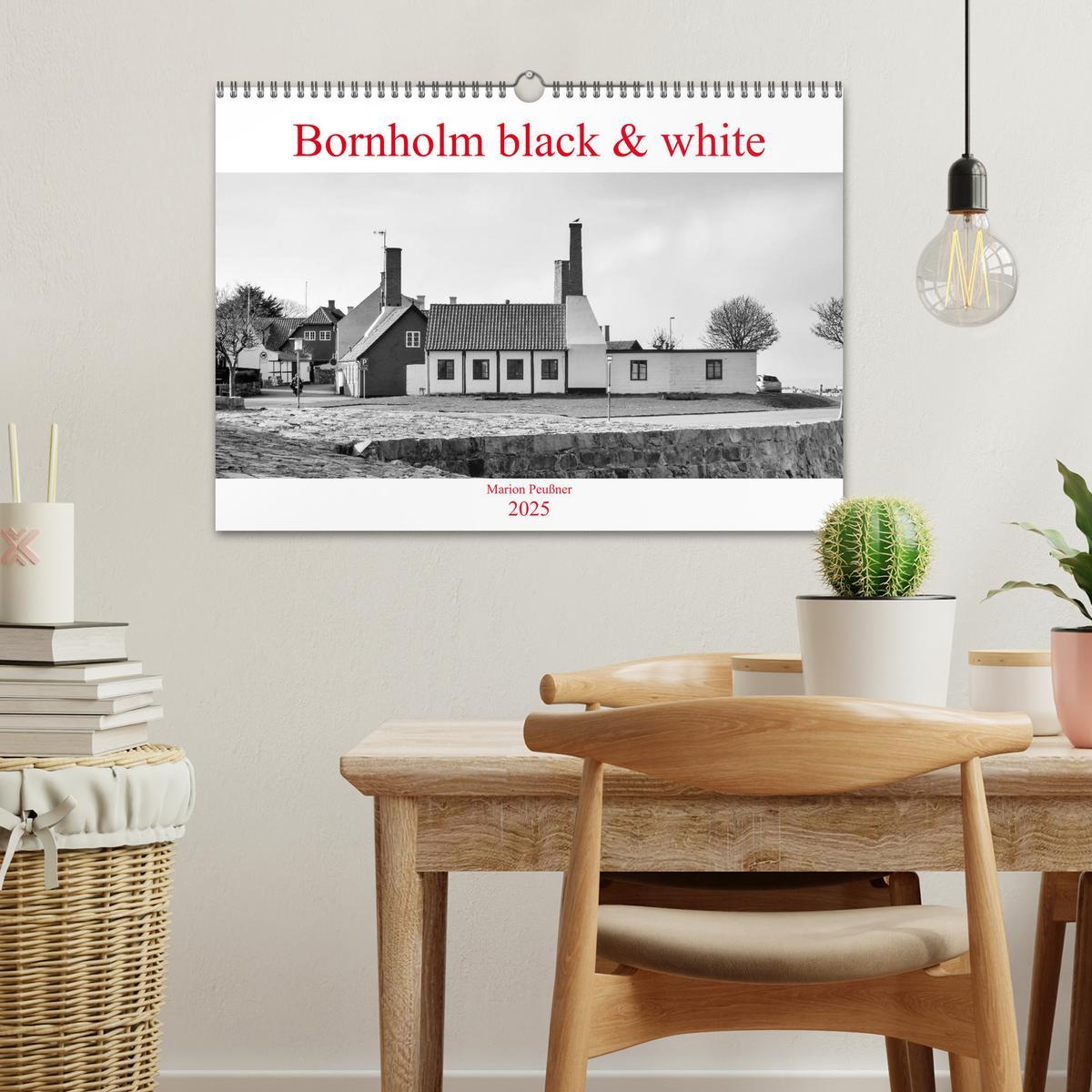 Bild: 9783435349586 | Bornholm black &amp; white (Wandkalender 2025 DIN A3 quer), CALVENDO...