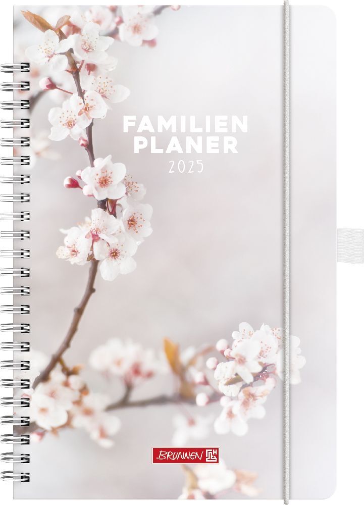 Cover: 4061947126341 | Buchkalender Familienplaner (2025) Blossom | 2 Seiten = 1 Woche, A5