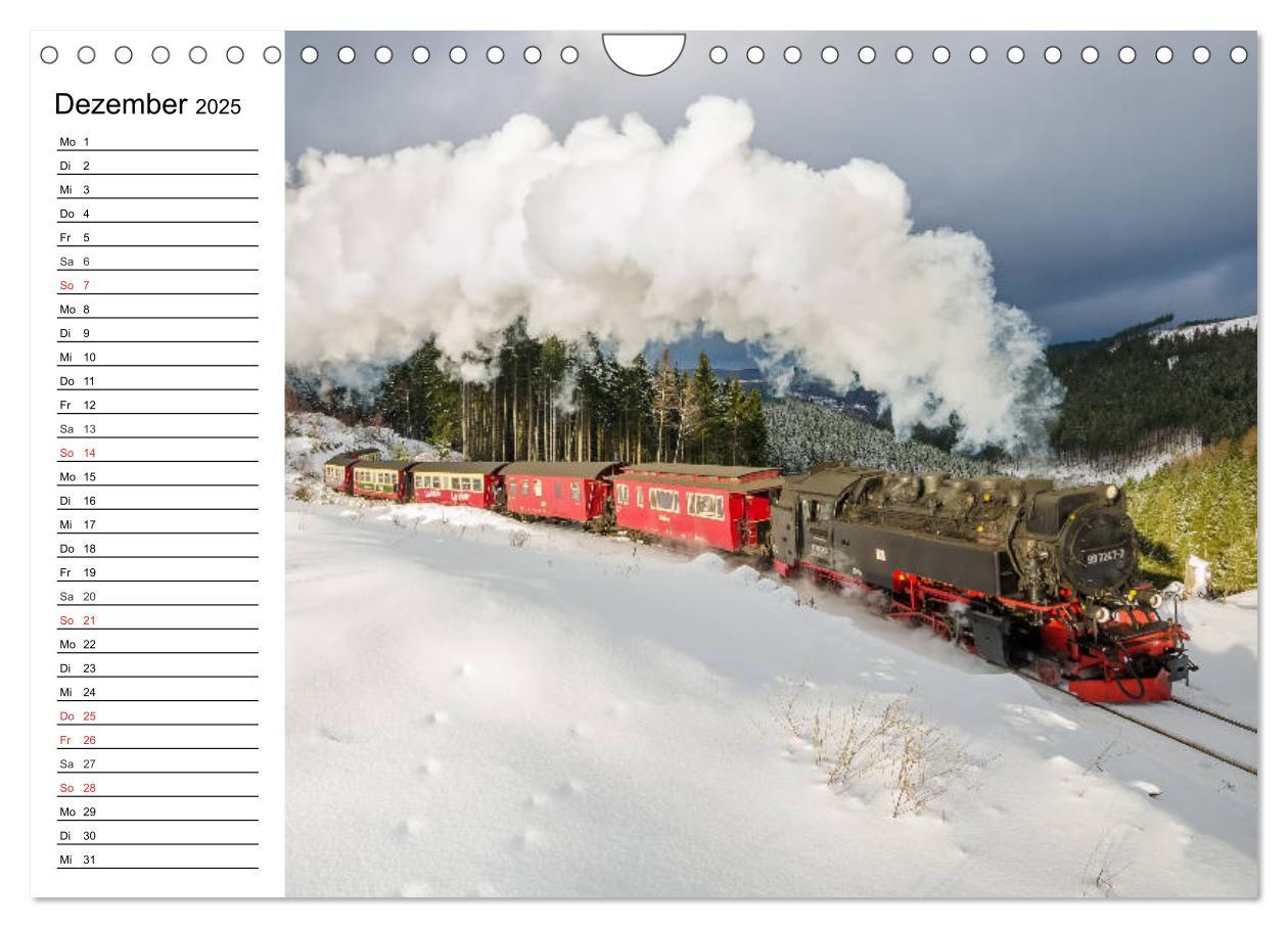 Bild: 9783435217908 | Schmalspurbahnen im Harz (Wandkalender 2025 DIN A4 quer), CALVENDO...