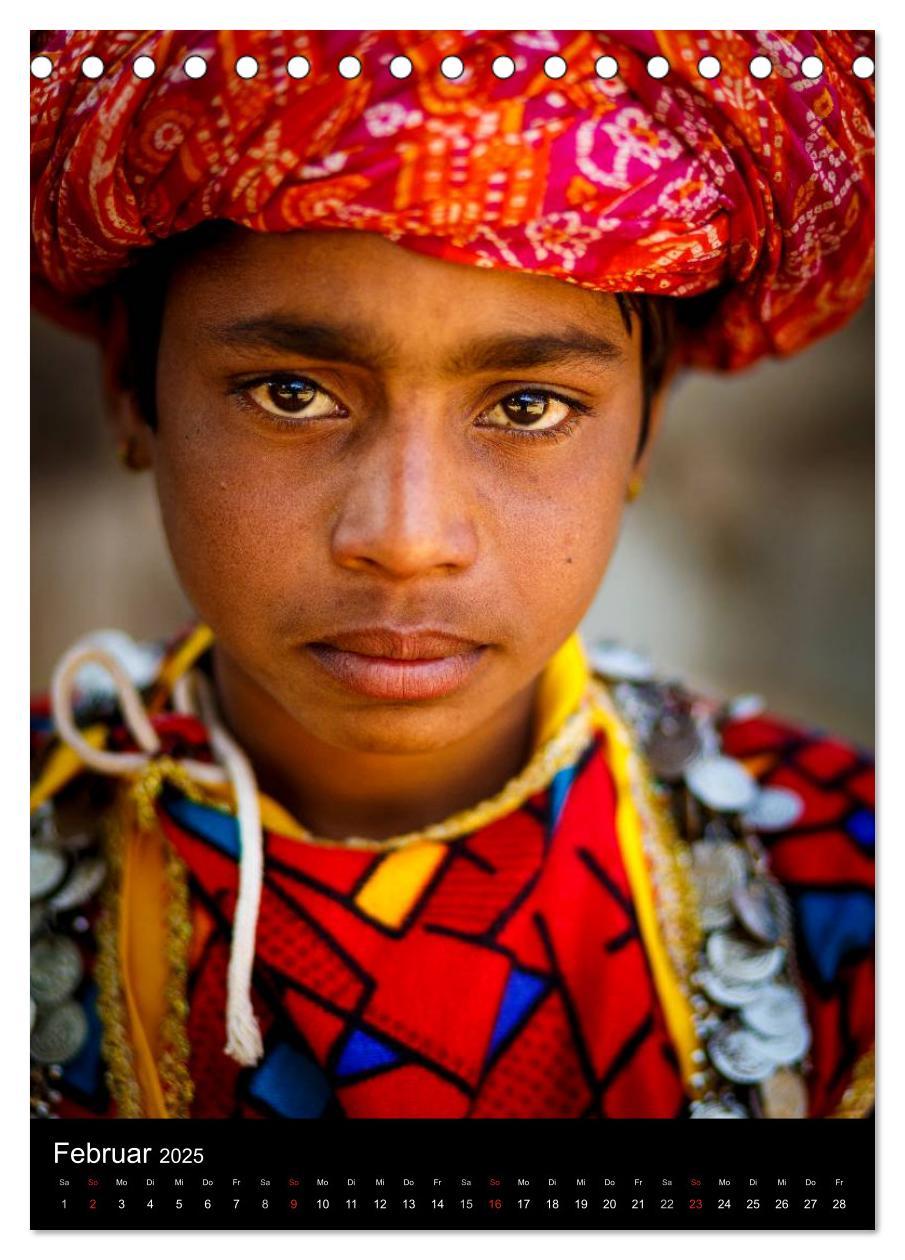 Bild: 9783457084397 | Portraits aus Indien (Tischkalender 2025 DIN A5 hoch), CALVENDO...