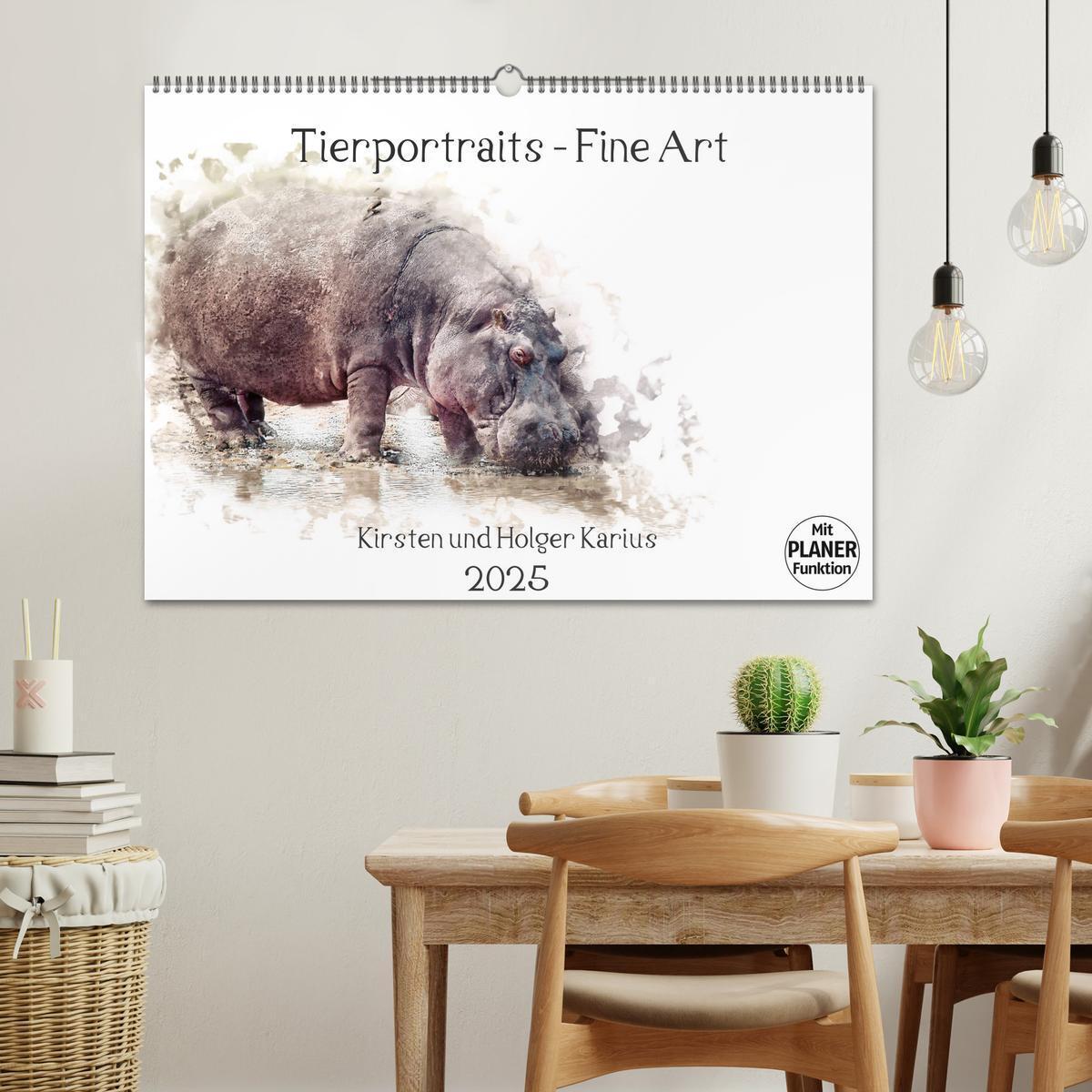 Bild: 9783435403387 | Tierportraits - Fine Art (Wandkalender 2025 DIN A2 quer), CALVENDO...