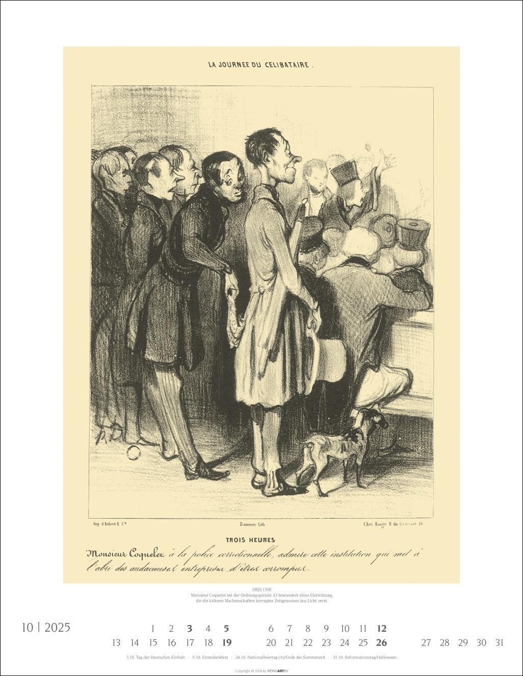 Bild: 9783839900420 | Honoré Daumier: Die Juristen Kalender 2025 | Kalender | Spiralbindung