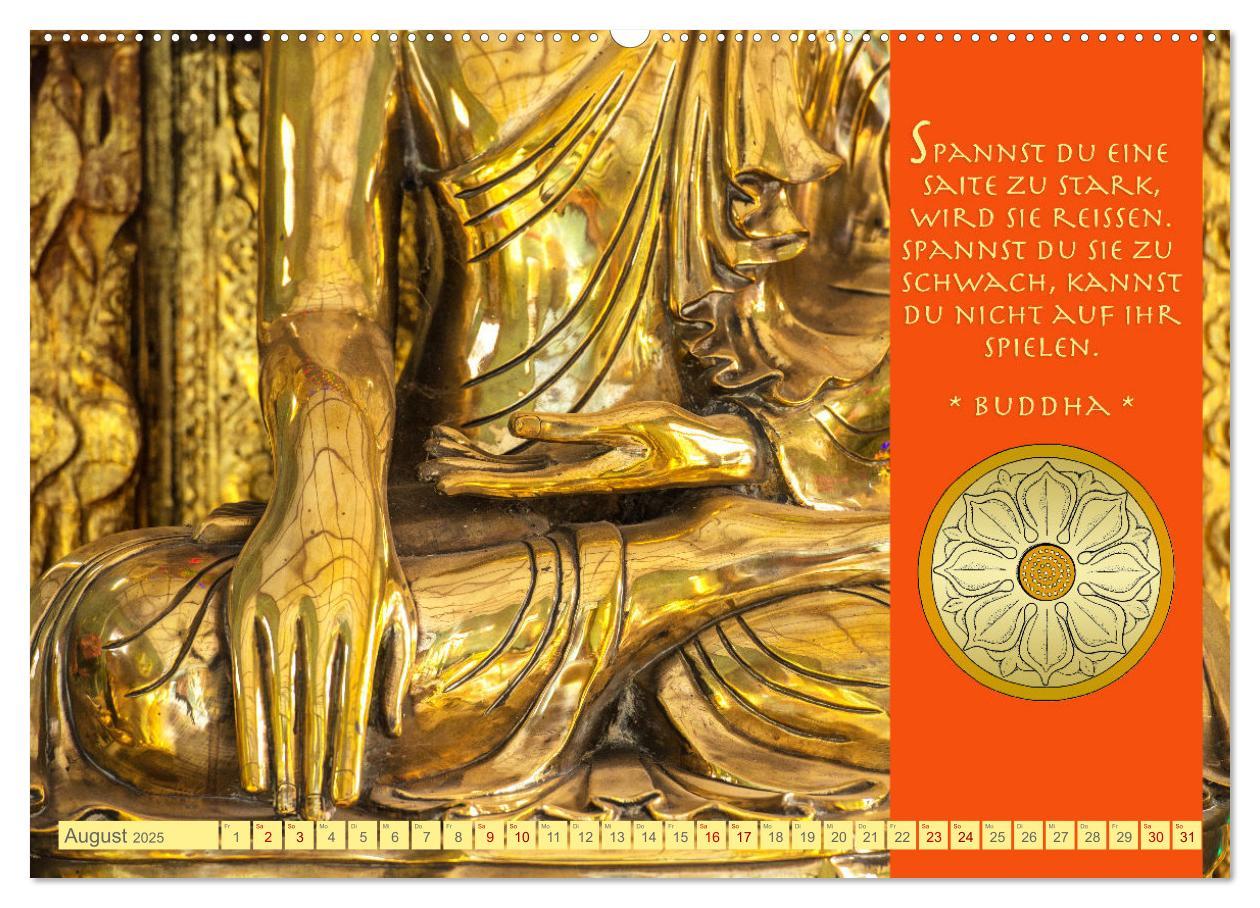 Bild: 9783383905186 | Buddhas Zitate Wege zur Erleuchtung (Wandkalender 2025 DIN A2...