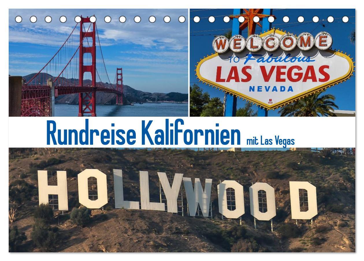 Cover: 9783435718481 | Rundreise Kalifornien mit Las Vegas (Tischkalender 2025 DIN A5...