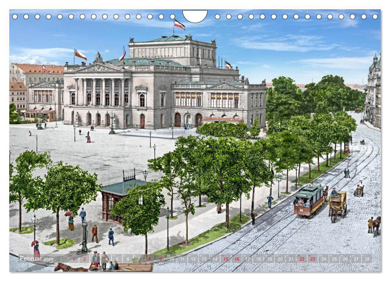 Bild: 9783383810527 | Leipzig zur Kaiserzeit in Farbe (Wandkalender 2025 DIN A4 quer),...