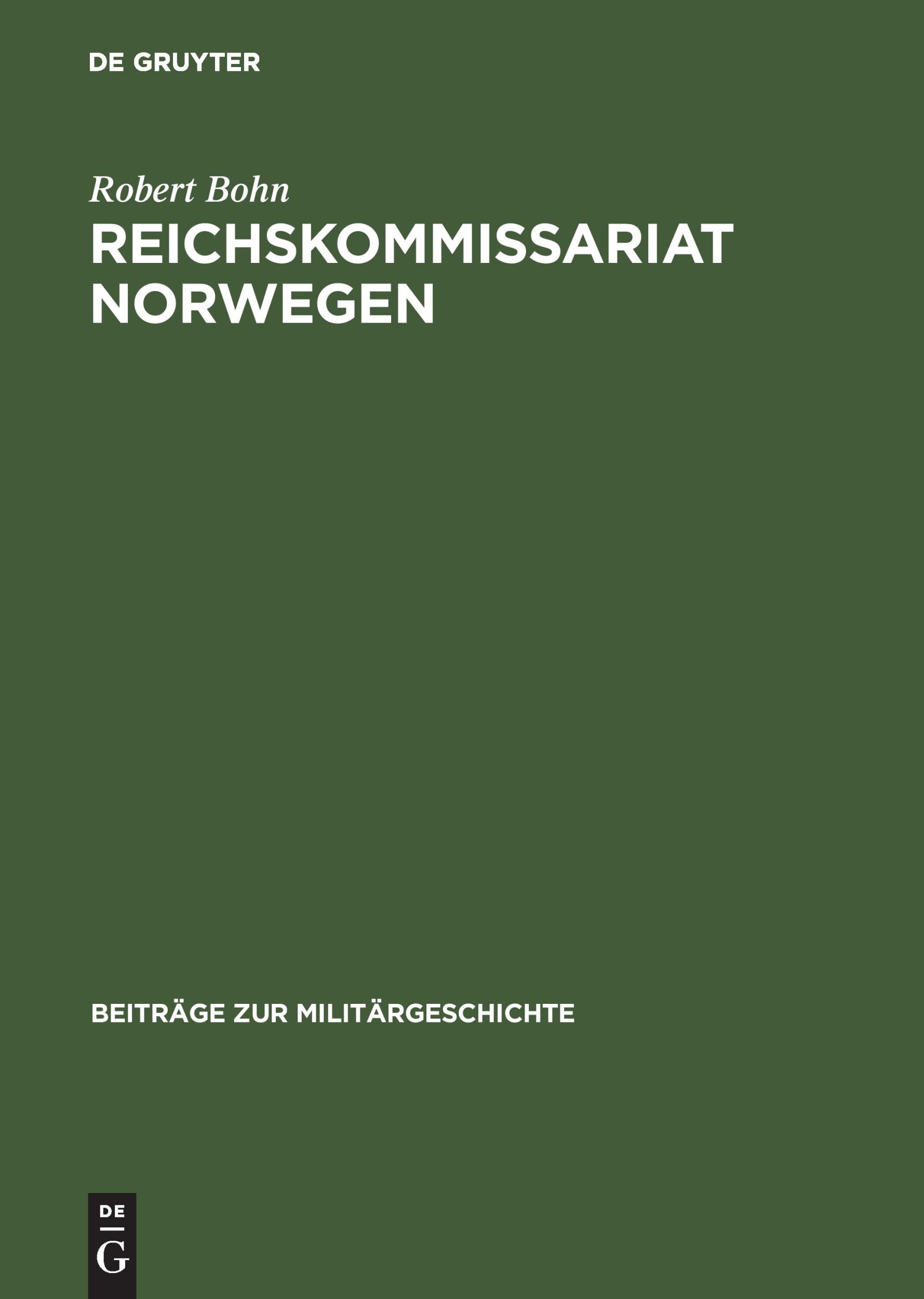 Cover: 9783486564884 | Reichskommissariat Norwegen | Robert Bohn | Buch | X | Deutsch | 2000