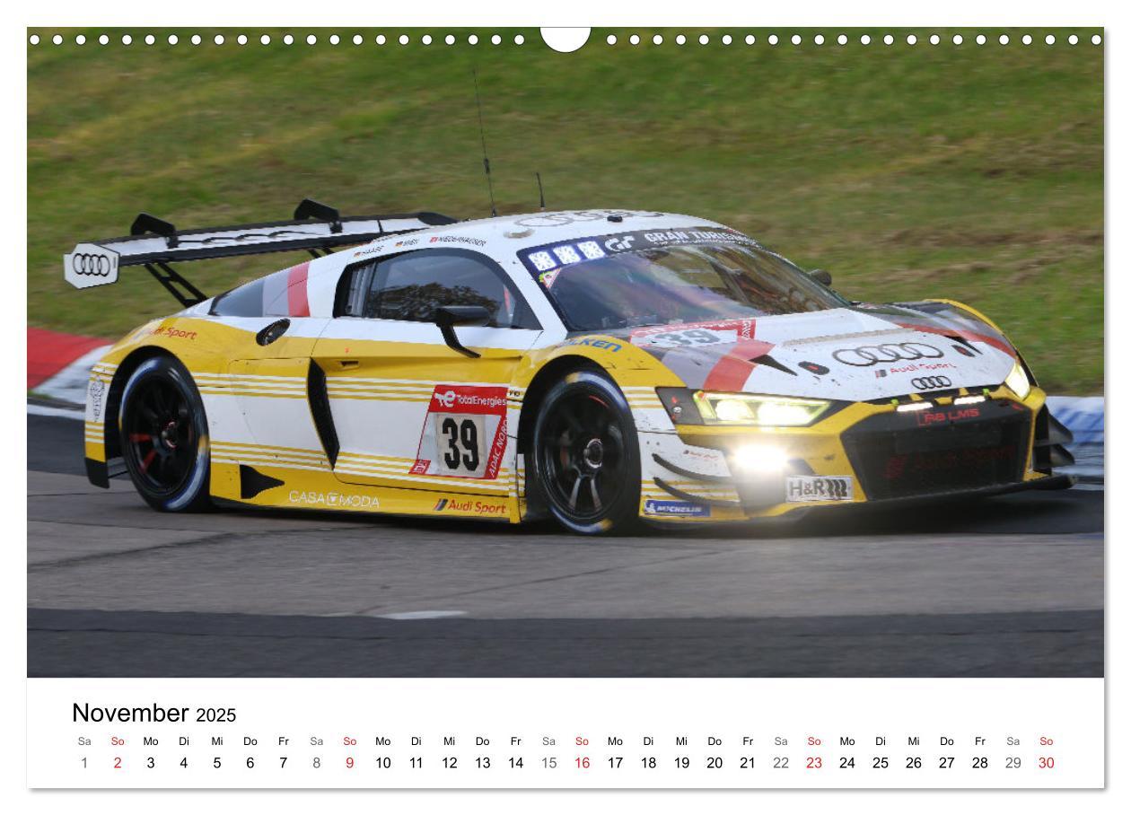 Bild: 9783435839520 | Die Vier Ringe im Motorsport (Wandkalender 2025 DIN A3 quer),...