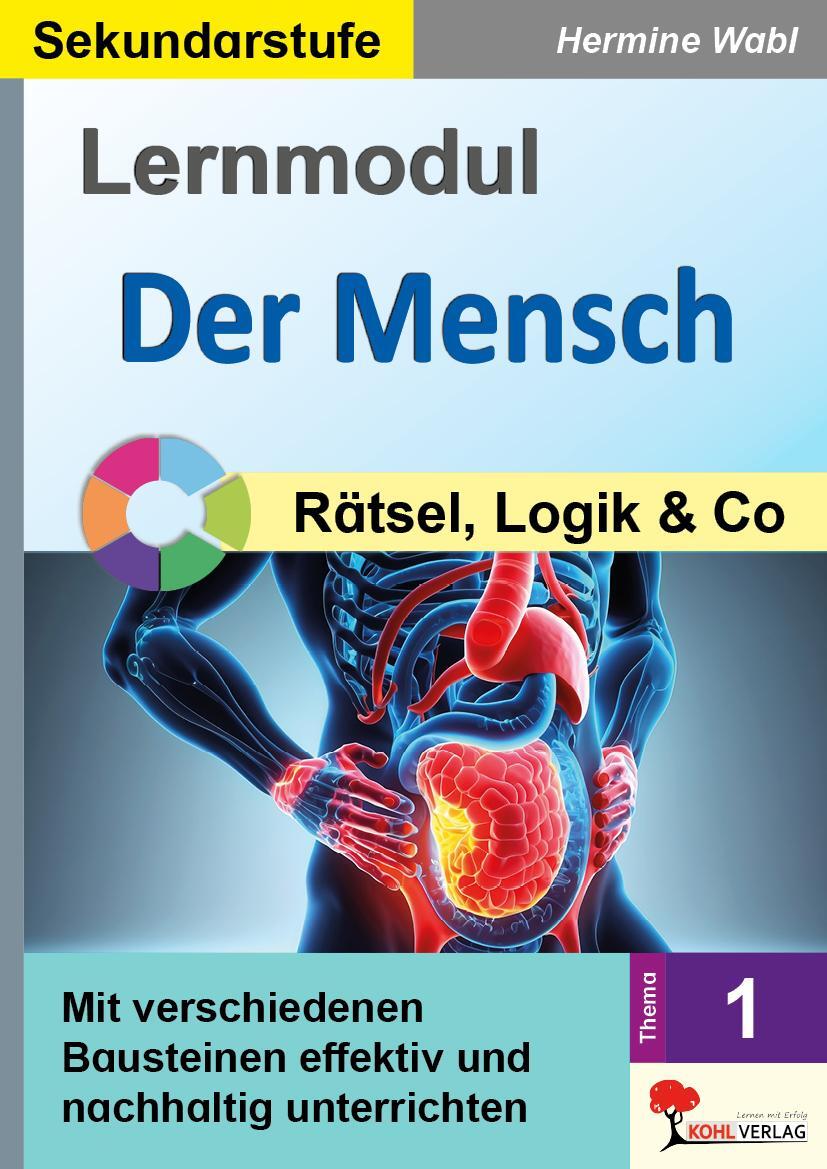 Cover: 9783988412089 | Lernmodul 1: Der Mensch / Rätsel, Logik und Co | Hermine Wabl | Buch