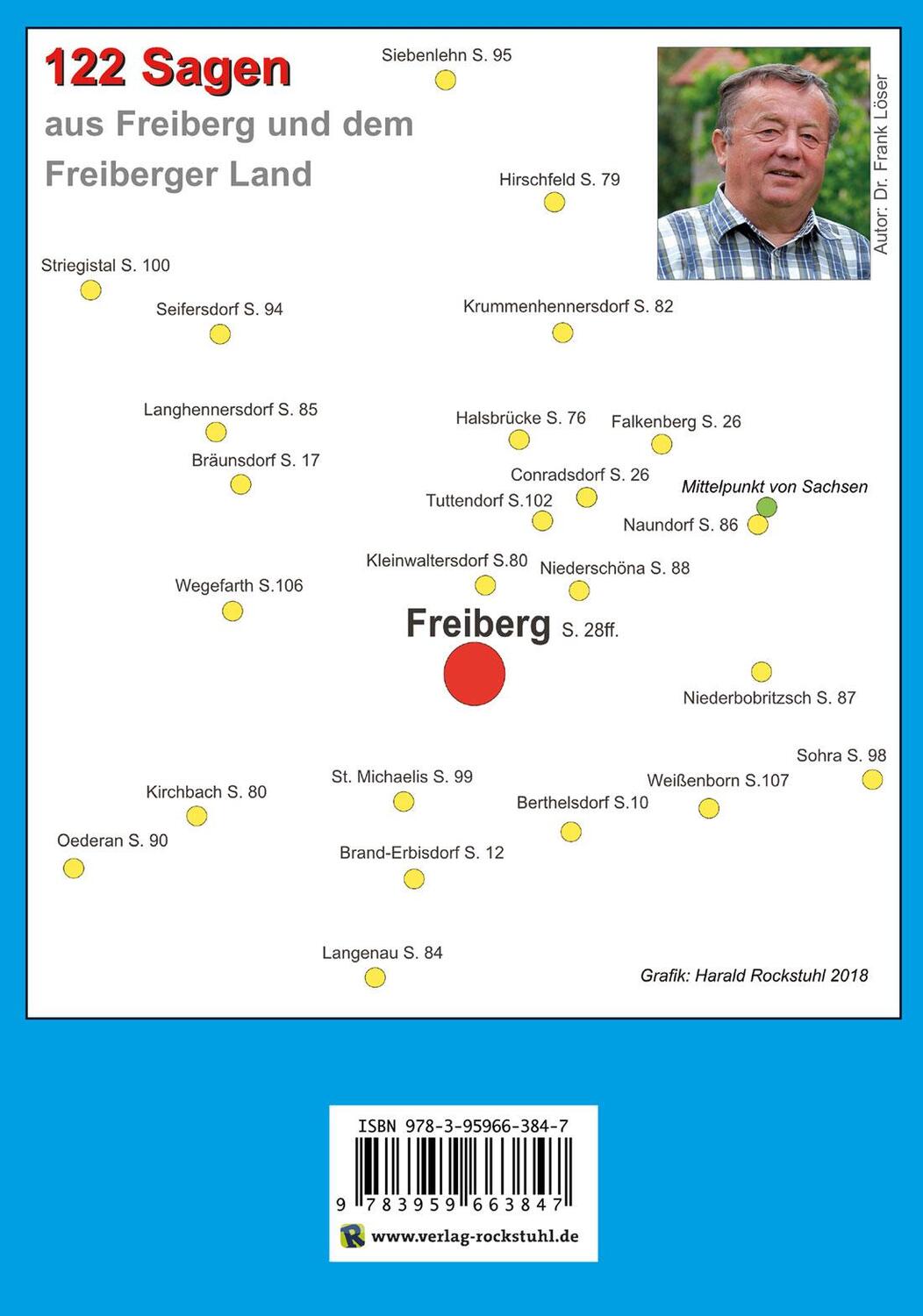 Rückseite: 9783959663847 | Freiberger Sagenbuch | 122 Sagen aus Freiberg und dem Freiberger Land