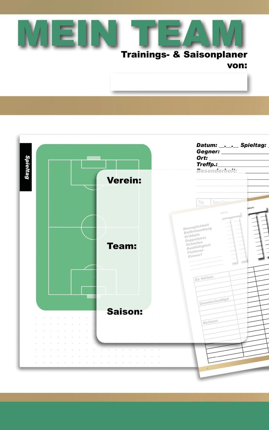 Cover: 9783946825647 | MEIN TEAM Trainings- & Saisonplaner | York P. Herpers | Taschenbuch