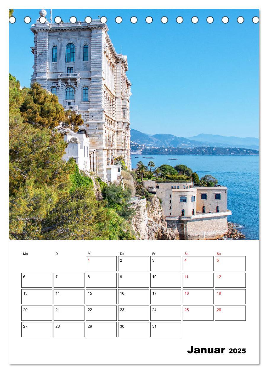 Bild: 9783435939619 | Monaco - Fürstentum an der Côte d'Azur (Tischkalender 2025 DIN A5...