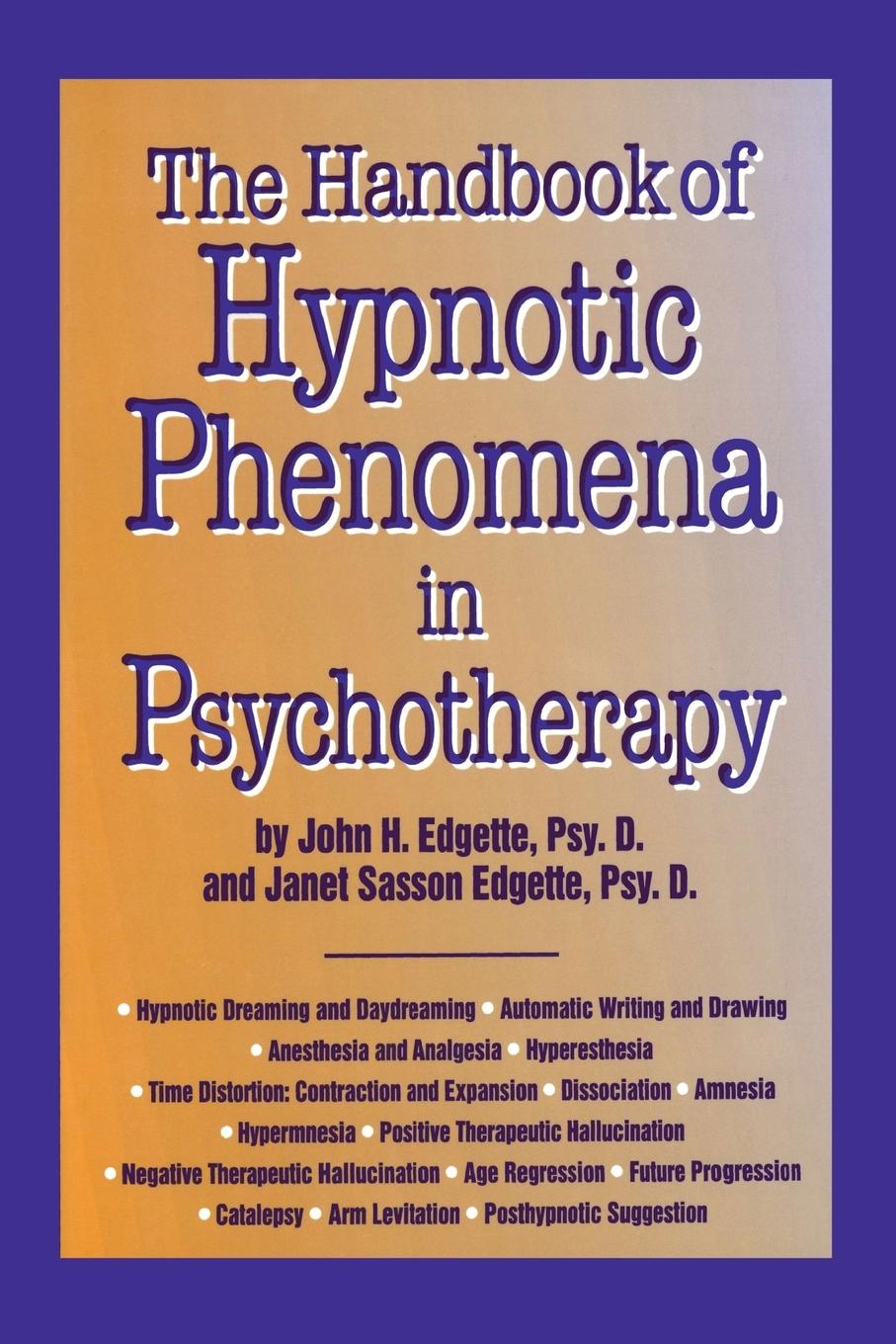 Cover: 9781138869349 | Handbook Of Hypnotic Phenomena In Psychotherapy | Edgette (u. a.)