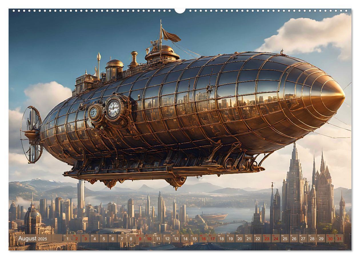 Bild: 9783383826801 | Steampunk Maschinenwelt (Wandkalender 2025 DIN A2 quer), CALVENDO...