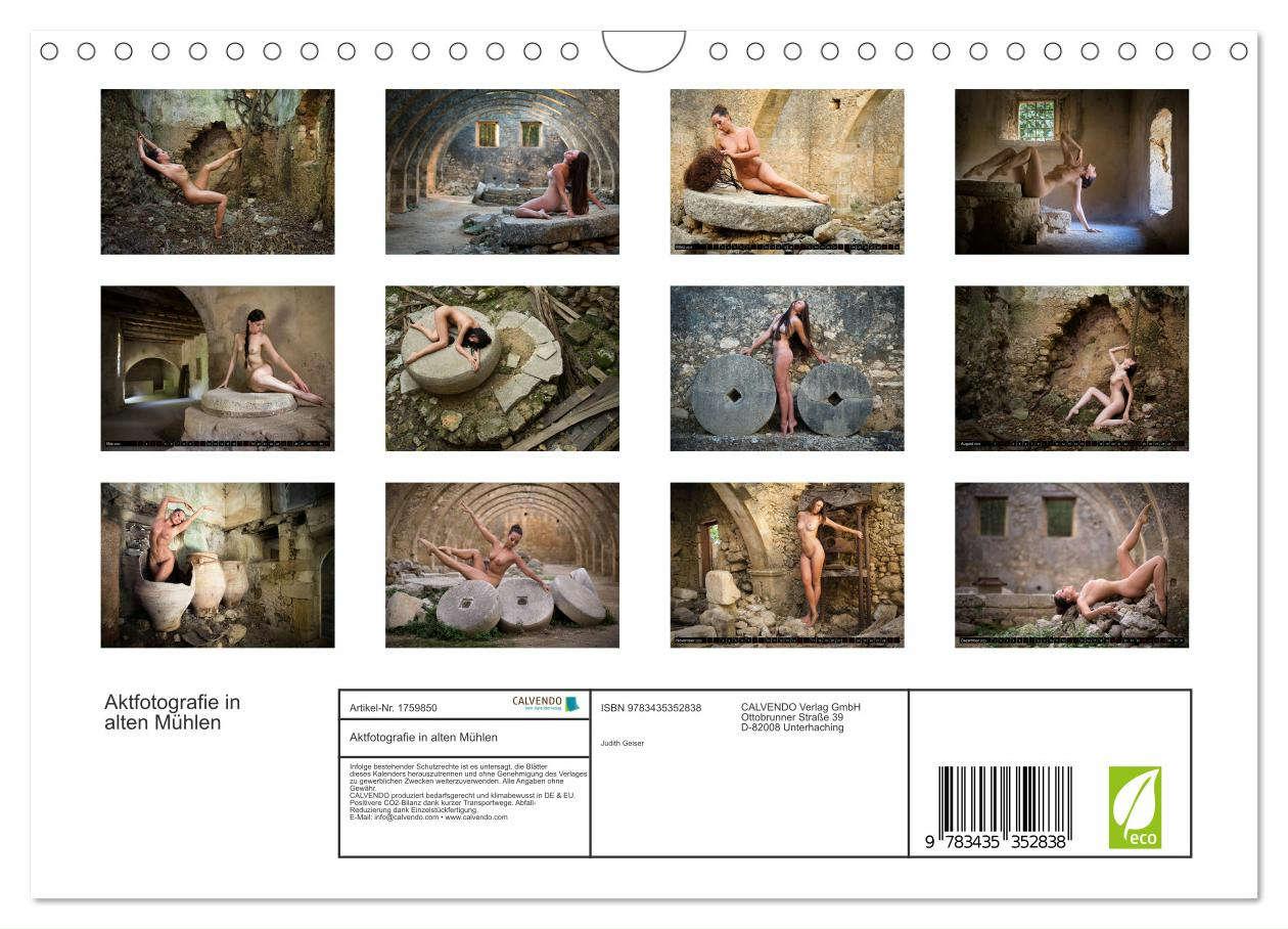 Bild: 9783435352838 | Aktfotografie in alten Mühlen (Wandkalender 2025 DIN A4 quer),...