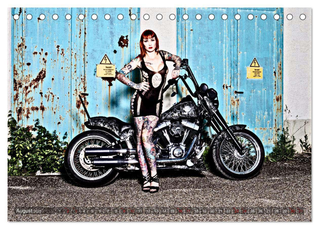 Bild: 9783383896194 | Motorräder und Sexy Girls (Tischkalender 2025 DIN A5 quer),...