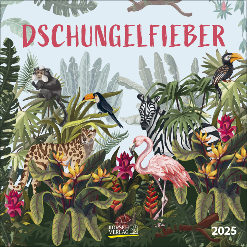 Cover: 9783731879824 | Dschungelfieber 2025 | Korsch Verlag | Kalender | Englisch Broschur