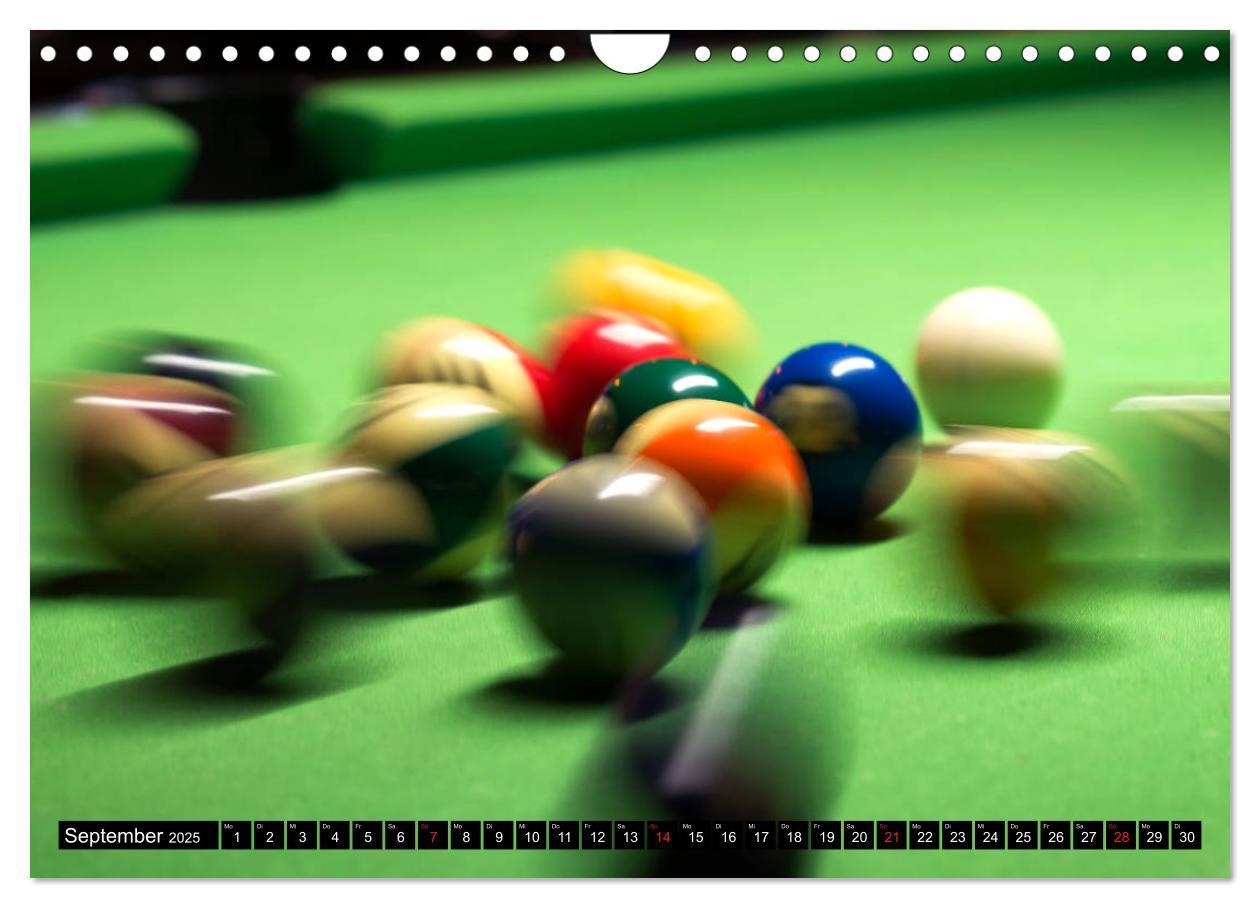 Bild: 9783435289332 | Billard. Konzentration - Sport - Spannung (Wandkalender 2025 DIN A4...