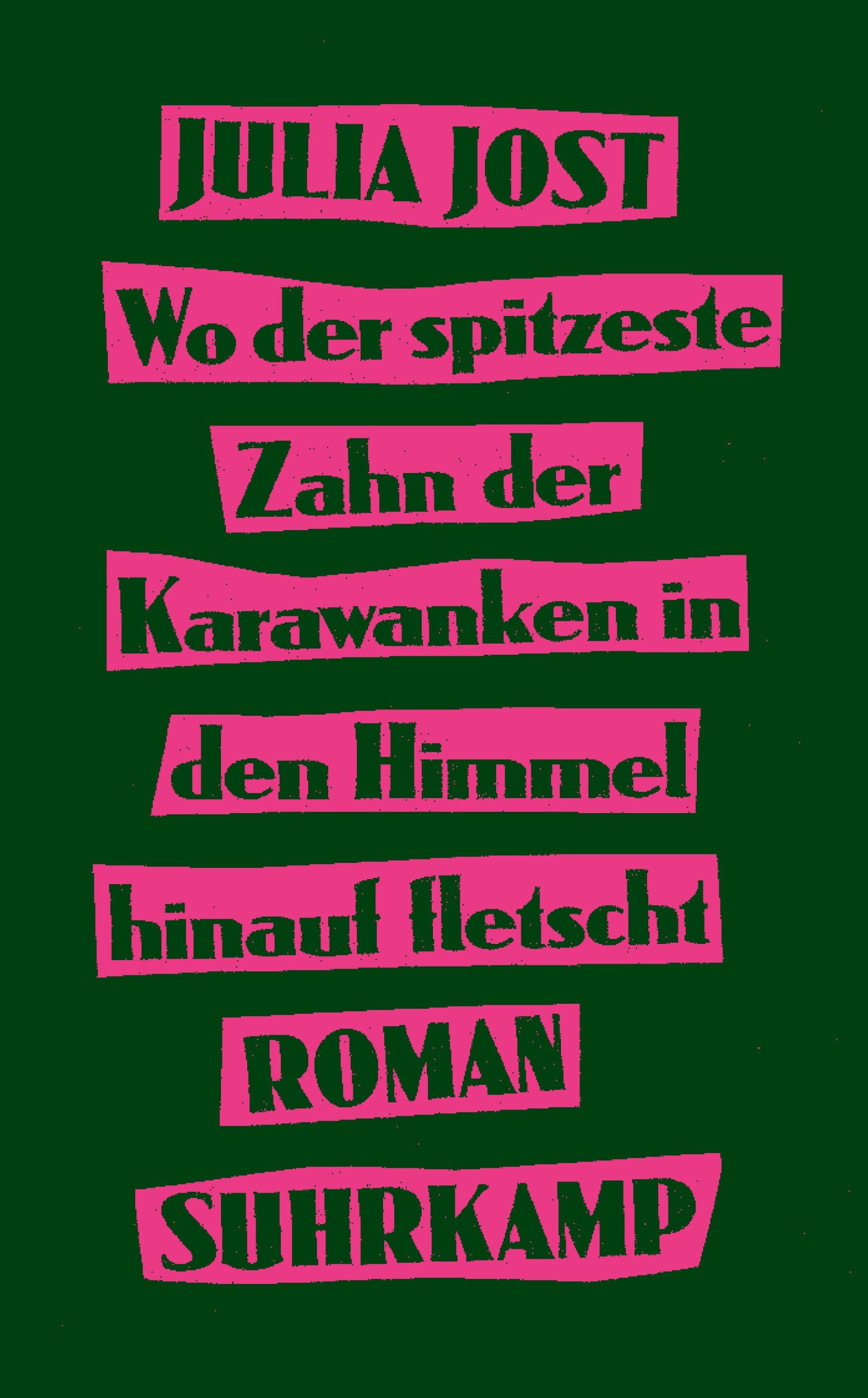 Cover: 9783518474730 | Wo der spitzeste Zahn der Karawanken in den Himmel hinauf fletscht