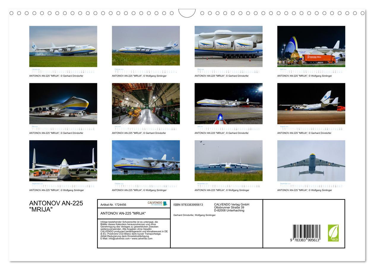 Bild: 9783383995613 | ANTONOV AN-225 "MRIJA" (Wandkalender 2025 DIN A3 quer), CALVENDO...