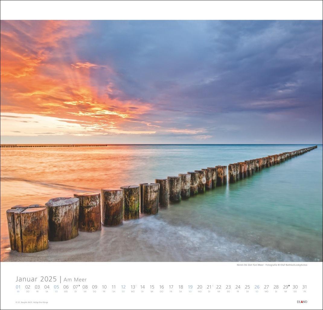 Bild: 9783964023094 | Am Meer Edition Kalender 2025 - Sand, Wind und Wellen | Hans Jessel