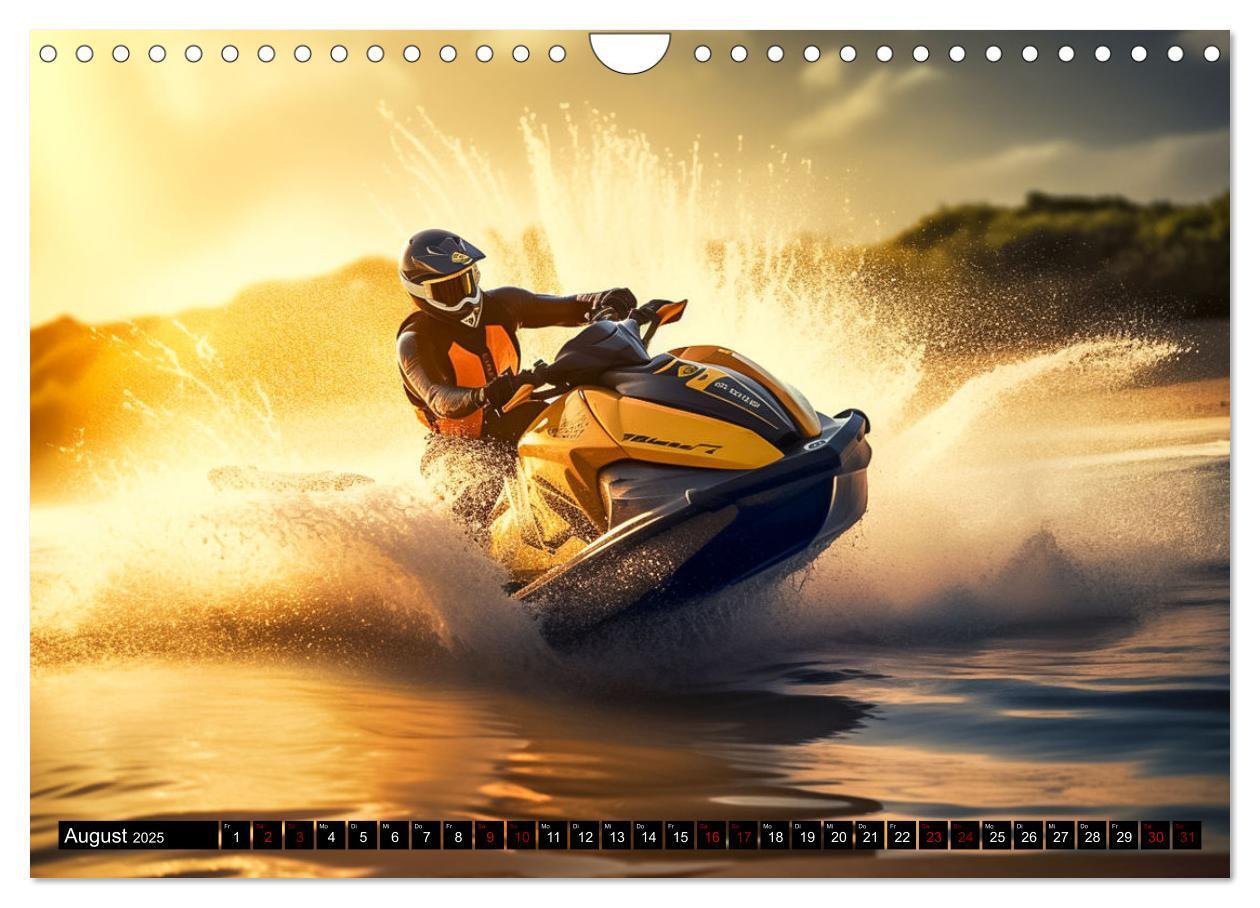 Bild: 9783383869860 | Jetski Power (Wandkalender 2025 DIN A4 quer), CALVENDO Monatskalender