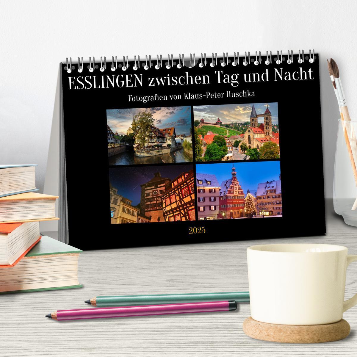 Bild: 9783457180778 | Esslingen zwischen Tag und Nacht (Tischkalender 2025 DIN A5 quer),...