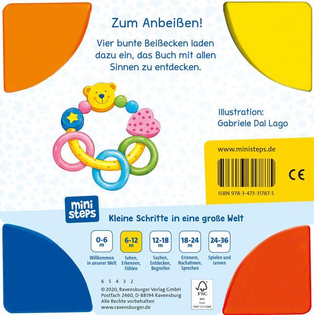 Bild: 9783473317875 | ministeps: Mein allererstes Beißbuch | Ab 6 Monaten | Buch | 16 S.