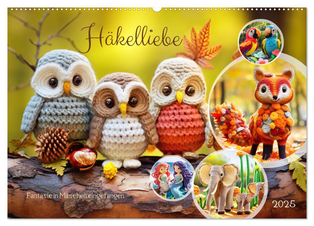 Cover: 9783383836626 | Häkelliebe - Fantasie in Maschen einfangen (Wandkalender 2025 DIN...