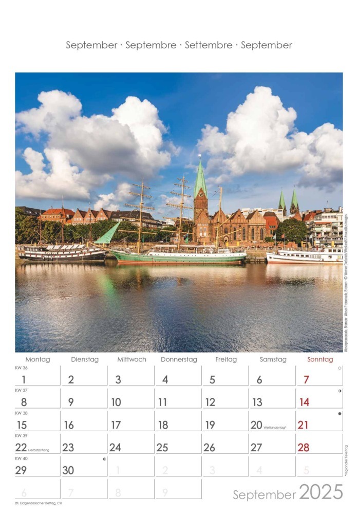 Bild: 4251732343378 | Alpha Edition - Niedersachsen und Bremen 2025 Bildkalender,...