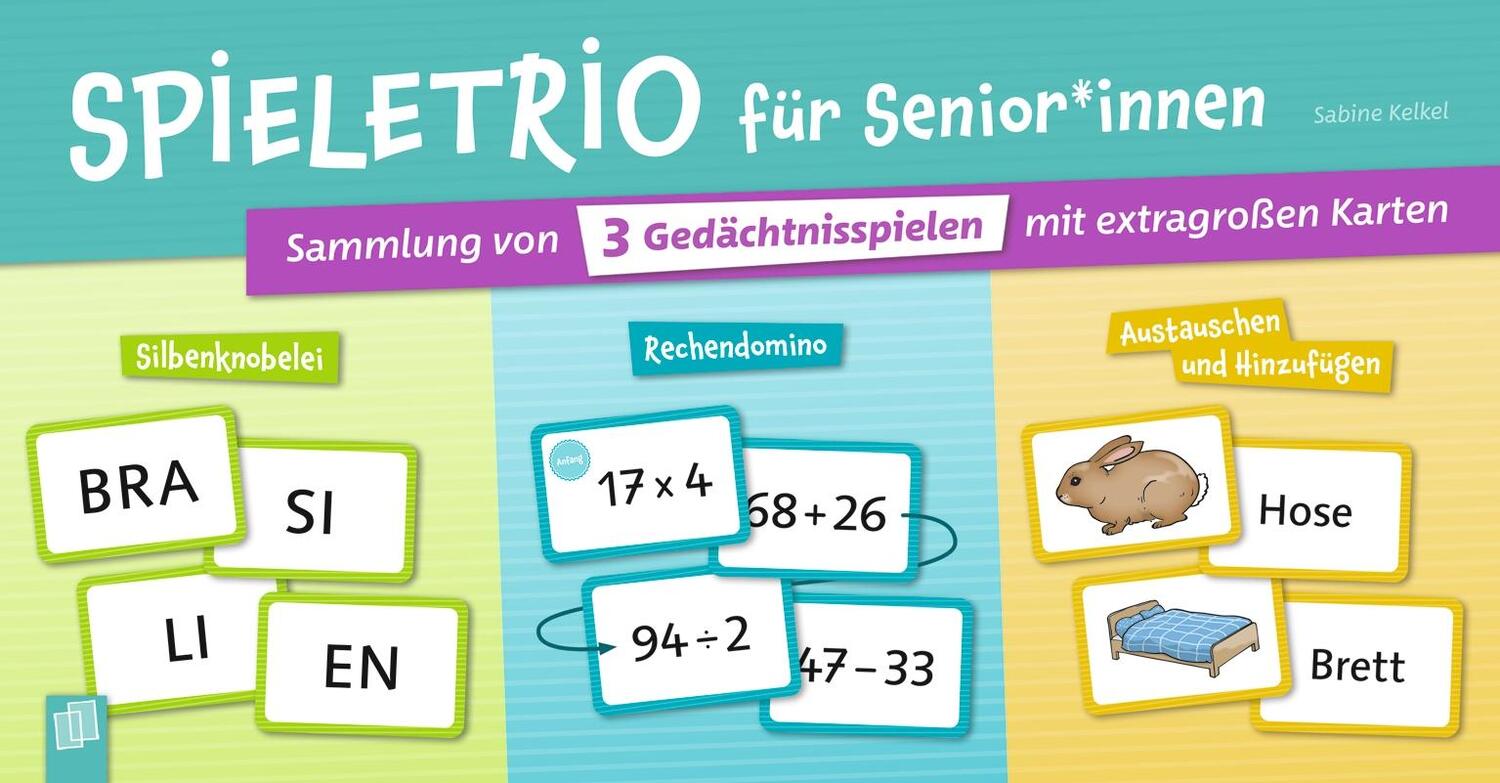 Cover: 4260217051554 | Spieletrio für Senioren und Seniorinnen | Sabine Kelkel | Spiel | 7439