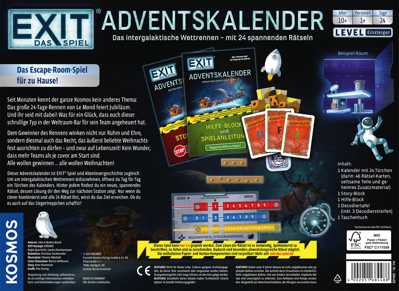 Bild: 4002051684488 | EXIT® - Das Spiel Adventskalender | Spiel | Spiel | Deutsch | 2024