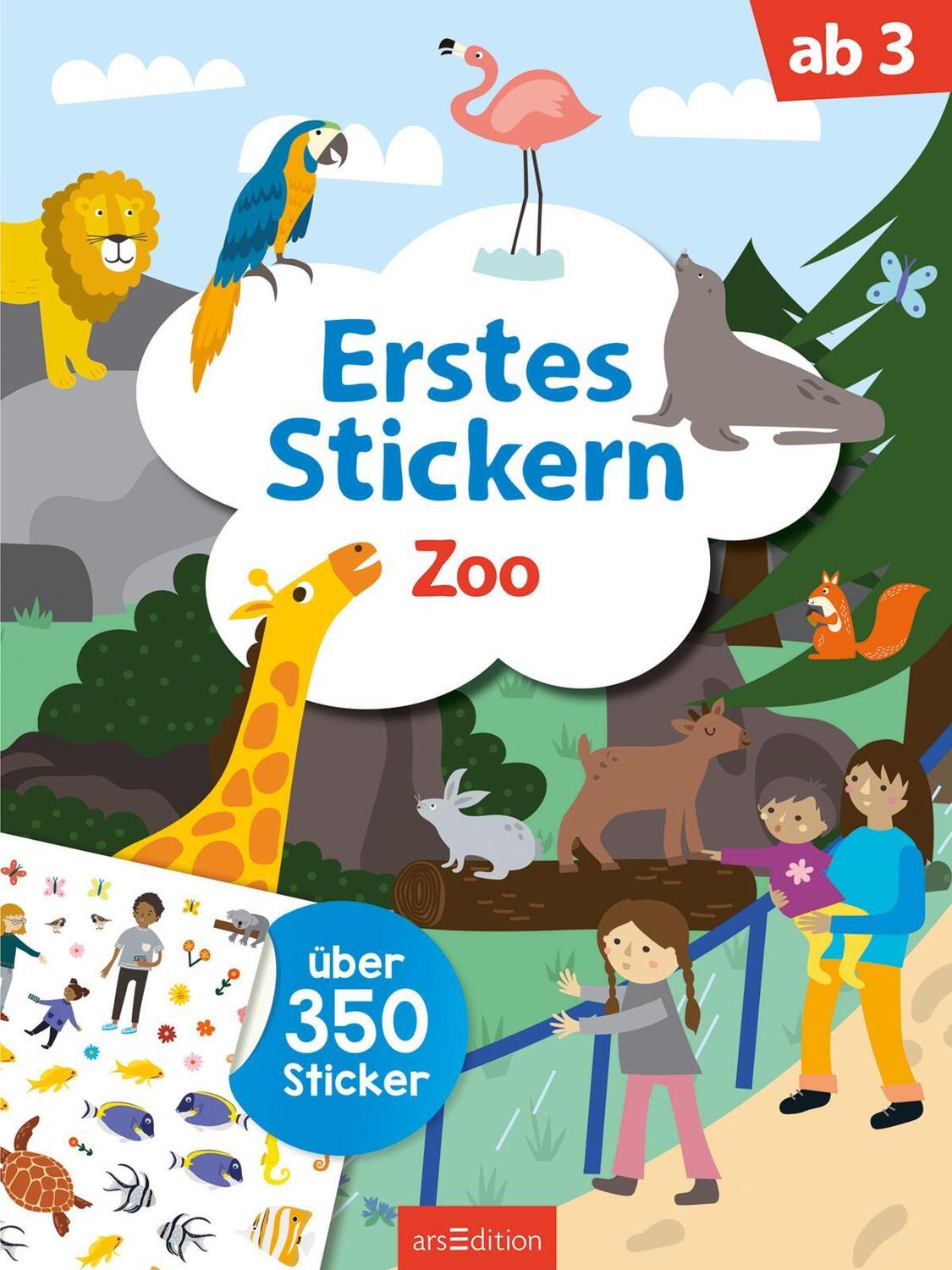 Bild: 9783845837864 | Erstes Stickern - Zoo | Über 350 Sticker | Taschenbuch | 40 S. | 2020