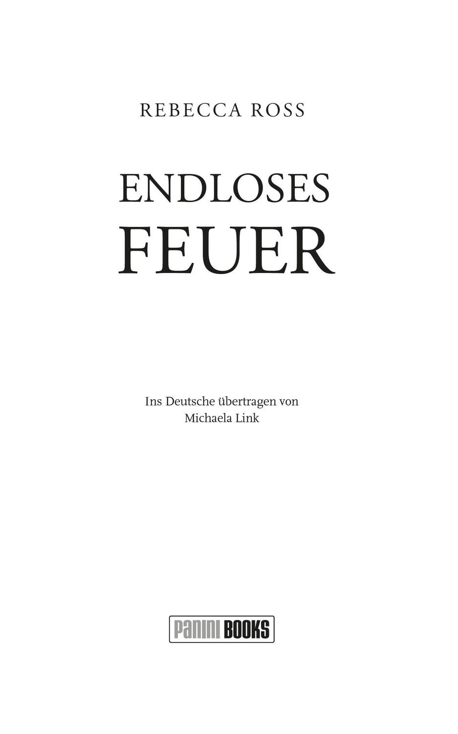 Bild: 9783833244018 | Endloses Feuer (Cadence-Zyklus 2) | Rebecca Ross | Taschenbuch | 2023