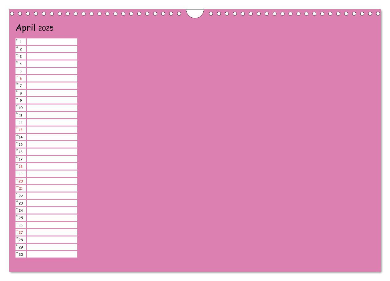 Bild: 9783435552238 | Bunter Bastelkalender (Wandkalender 2025 DIN A3 quer), CALVENDO...