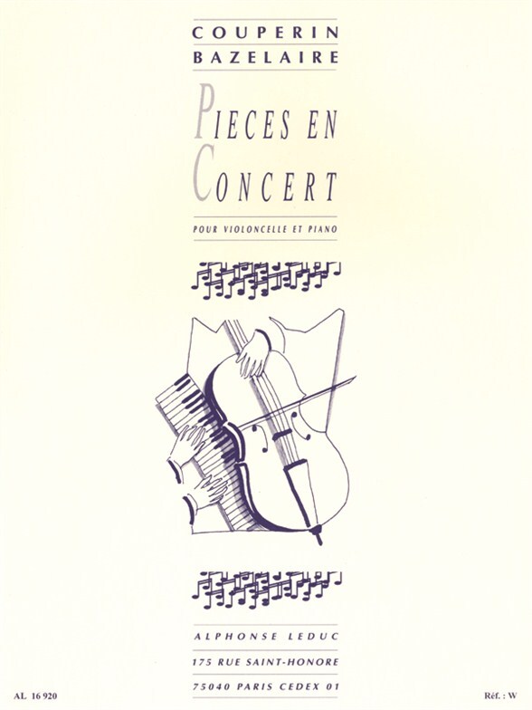 Cover: 9790046169205 | Pièces en concert pour violoncelle et piano | Francois *1668 Couperin