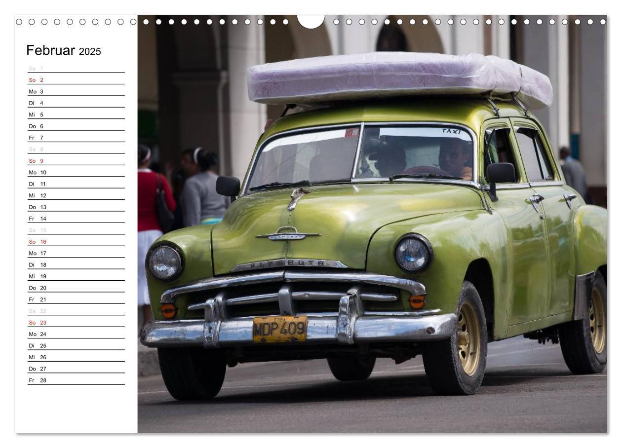 Bild: 9783435535538 | Cars on Cuba (Wandkalender 2025 DIN A3 quer), CALVENDO Monatskalender